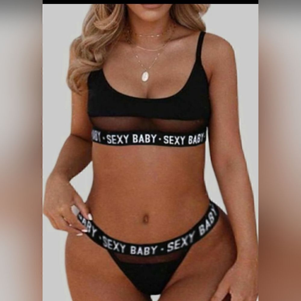 Printed Sexy Baby Sunsuit/Lingerie Set size Large